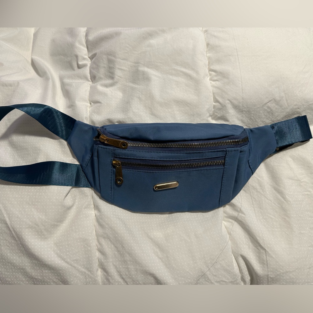 Blue fanny pack